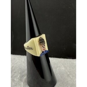 Vintage Mister Softee Novelty Ring Kids Ice Cream Acrylic 4"